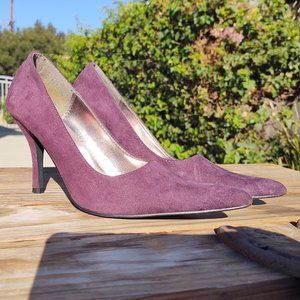 Purple Suede Heels